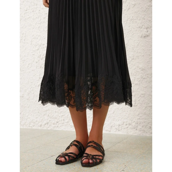 Zimmermann Pleated Slip Dress, view 5