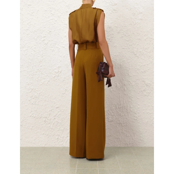 Zimmermann Sleeveless Tuck Shirt, view 3