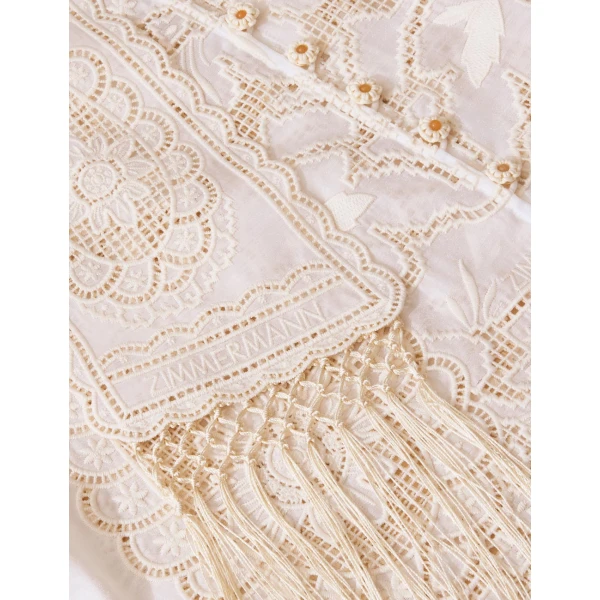 Zimmermann Sundance Embroidered Blouse, view 6