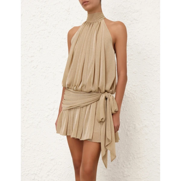 Zimmermann Sundance Jersey Tie Mini Dress, view 2