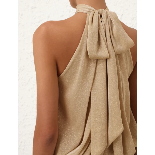 Zimmermann Sundance Jersey Tie Mini Dress, view 5