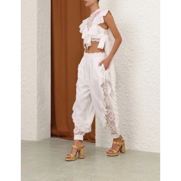 Zimmermann Sundance Lace Bodice Top, view 3