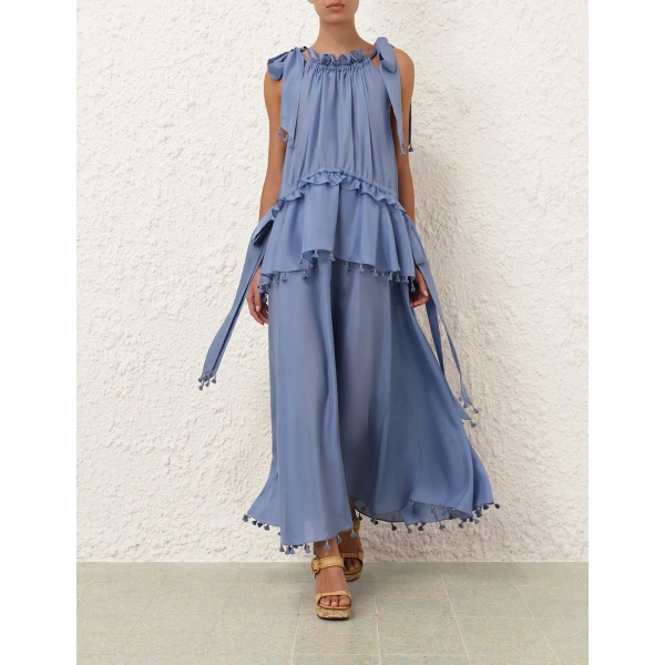 Zimmermann Sundance Tassel Midi Dress, view 2
