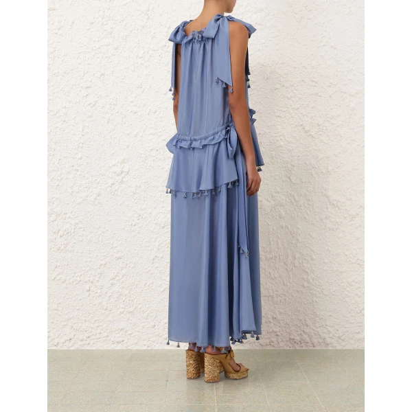 Zimmermann Sundance Tassel Midi Dress, view 4