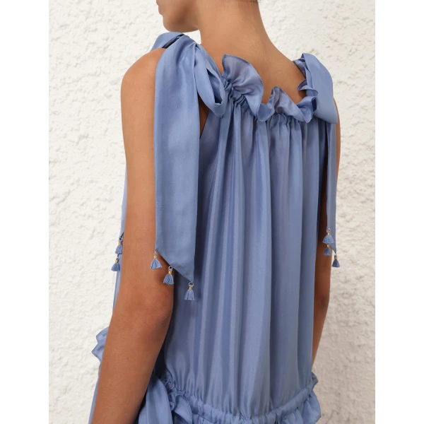 Zimmermann Sundance Tassel Midi Dress, view 5