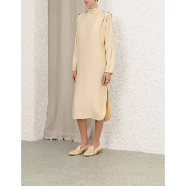 Zimmermann Utility Twill Midi Dress, view 3