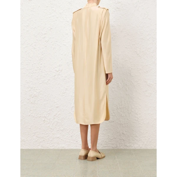 Zimmermann Utility Twill Midi Dress, view 4
