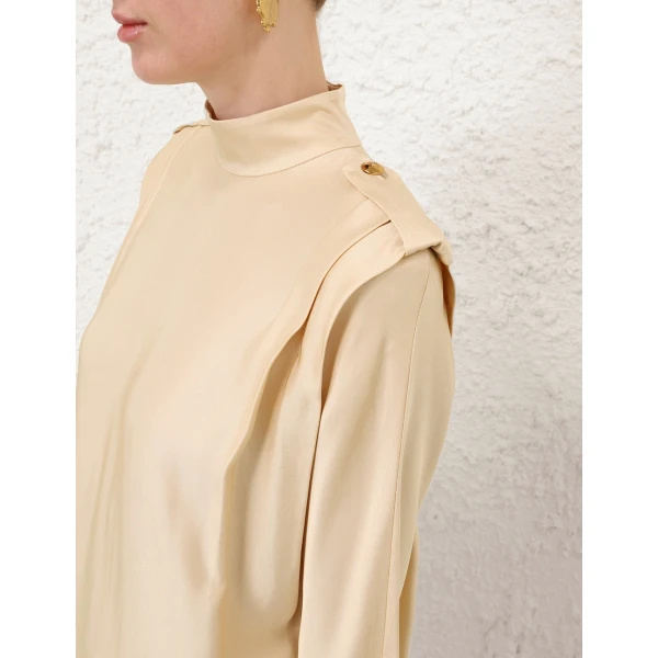 Zimmermann Utility Twill Midi Dress, view 5