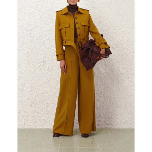 Zimmermann Valiant Cropped Utility Jacket, view 6