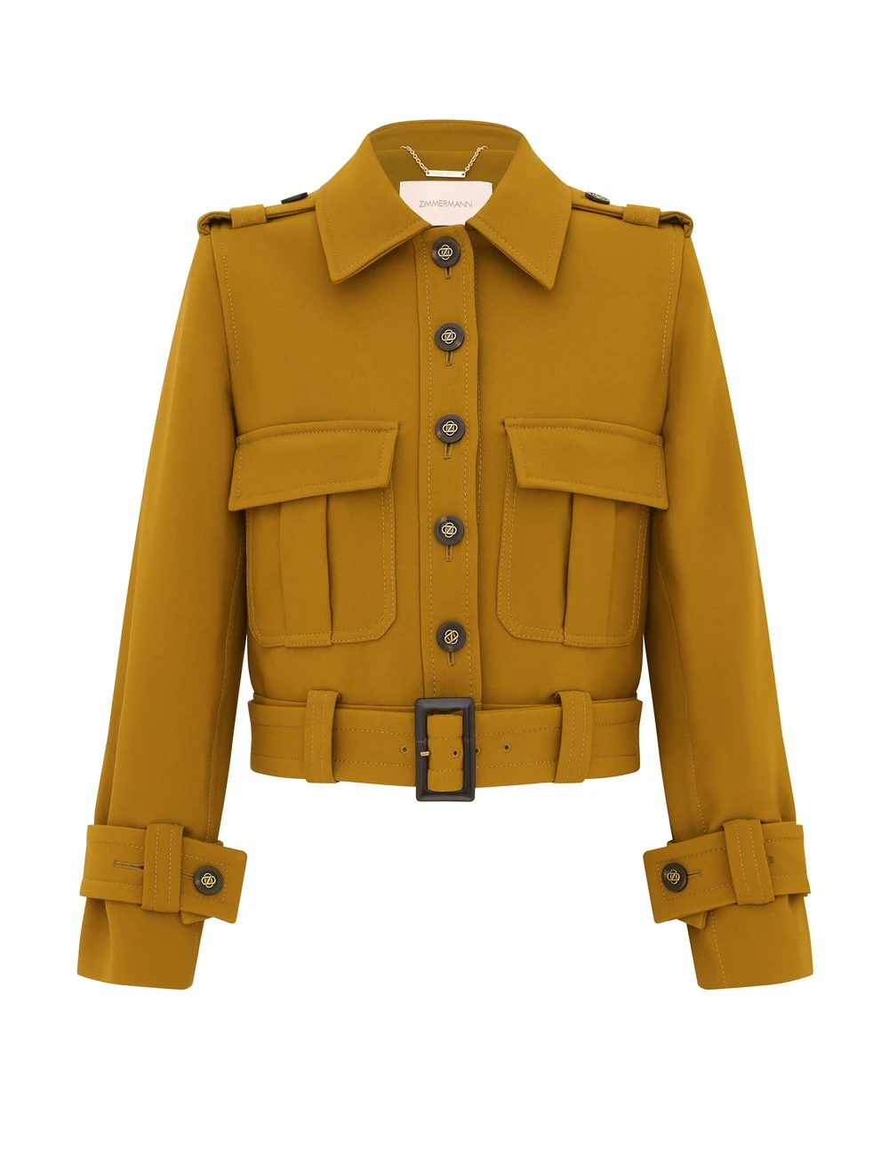 Zimmermann Valiant Cropped Utility Jacket | Ready to Wear Collection Luxury Shoes Zimmermann Valiant Cropped Utility Jacket