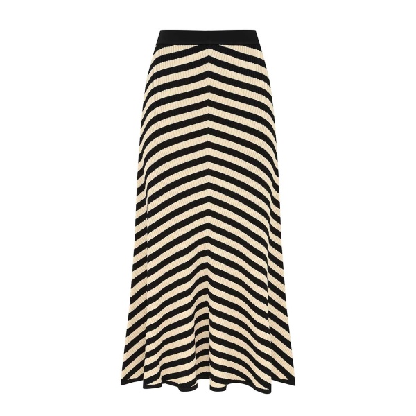 Zimmermann Valiant Deco Stripe Midi Skirt