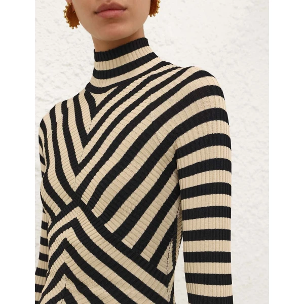 Zimmermann Valiant Deco Stripe Top, view 5