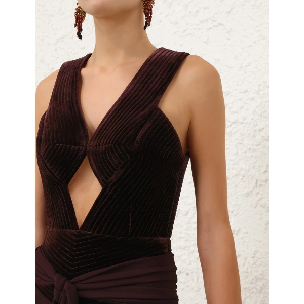 Zimmermann Valiant Draped Slinky Gown, view 5