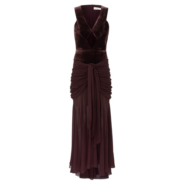 Zimmermann Valiant Draped Slinky Gown