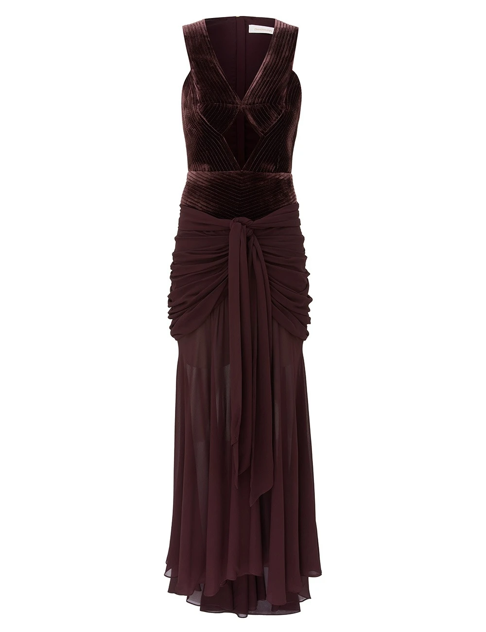 Zimmermann Valiant Draped Slinky Gown | Ready to Wear Collection Luxury Shoes Zimmermann Valiant Draped Slinky Gown