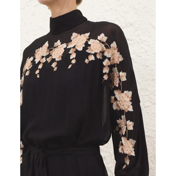 Zimmermann Valiant Embroidered Sheath Dress, view 5