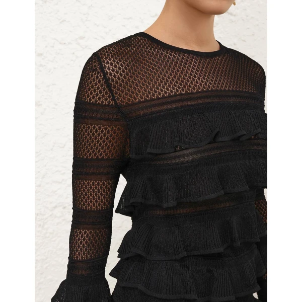 Zimmermann Valiant Frilled Top, view 5