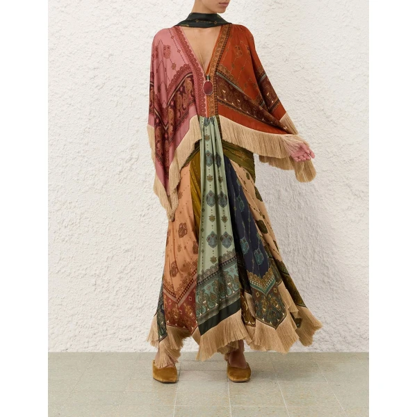 Zimmermann Valiant Fringed Gown, view 2