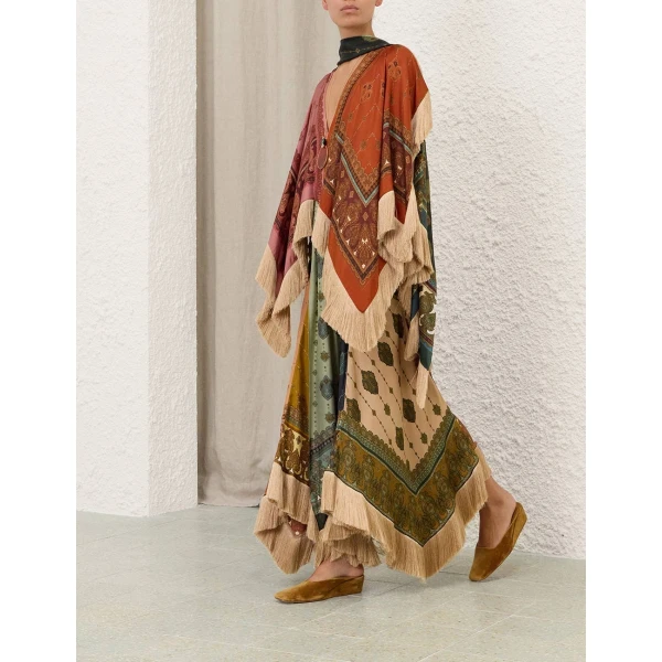 Zimmermann Valiant Fringed Gown, view 3