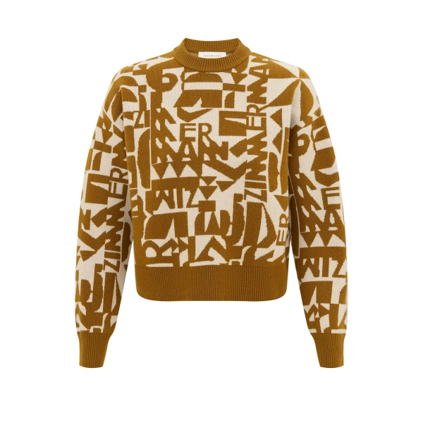 Valiant Jacquard Crop Sweater