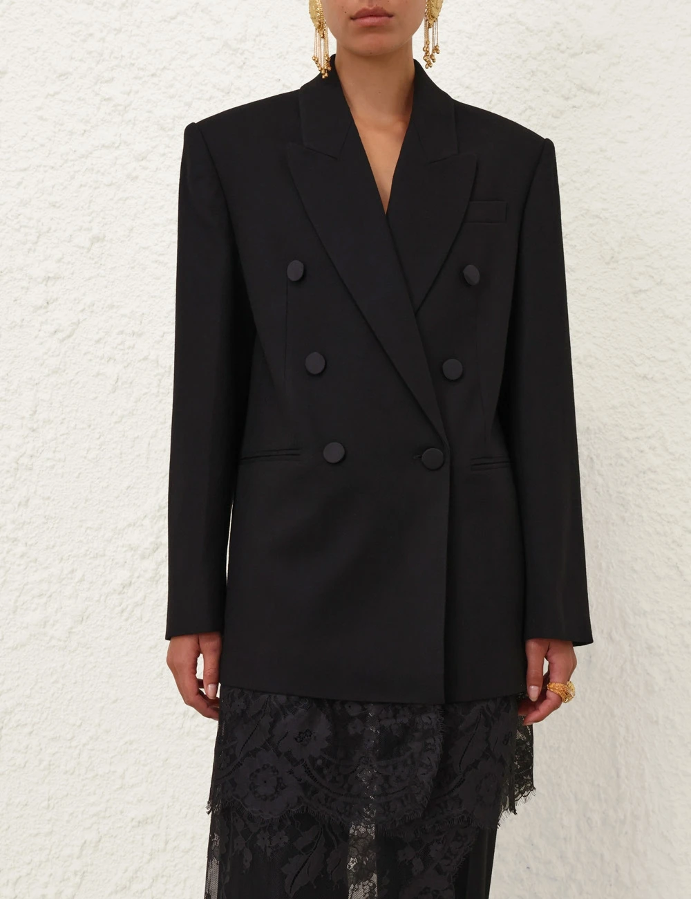 Zimmermann Valiant Lace Blazer | Ready to Wear Collection Luxury Shoes Zimmermann Valiant Lace Blazer