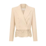 Zimmermann Valiant Lace Cropped Blazer