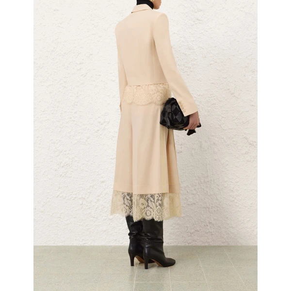 Zimmermann Valiant Lace Cropped Blazer, view 4