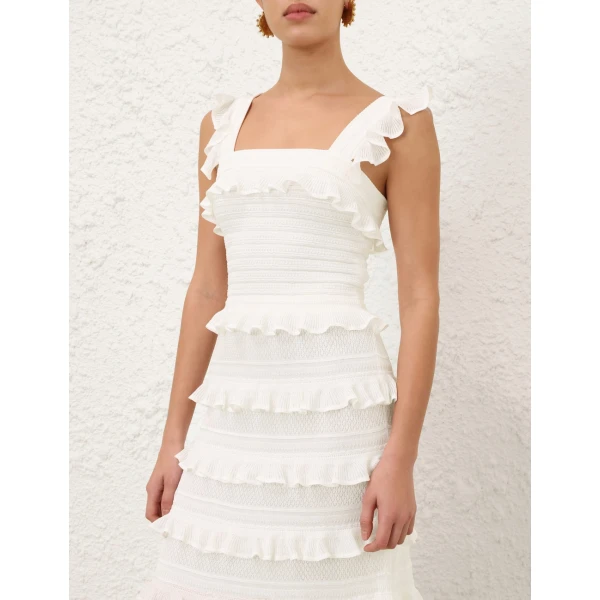 Zimmermann Valiant Lace Frill Camisole, view 2