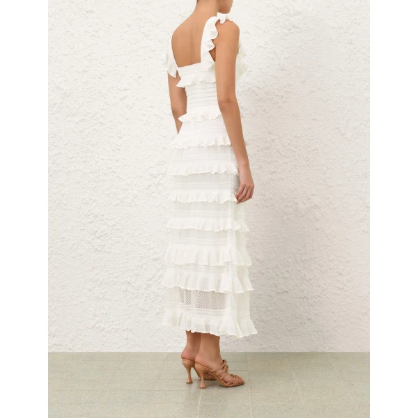 Zimmermann Valiant Lace Frill Camisole, view 4