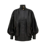 Zimmermann Valiant Leather Bomber Jacket | Ready to Wear Collection Luxury Shoes Zimmermann Valiant Leather Bomber Jacket