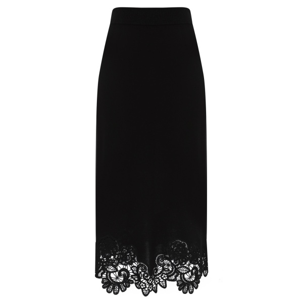 Zimmermann Valiant Merino Lace Midi Skirt