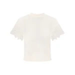 Zimmermann Valiant Merino Lace Tee | Ready to Wear Collection Luxury Shoes Zimmermann Valiant Merino Lace Tee Top
