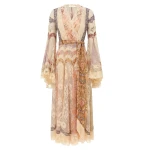 Zimmermann Valiant Panelled Wrap Dress