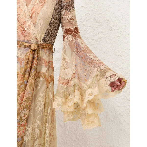 Zimmermann Valiant Panelled Wrap Dress, view 5