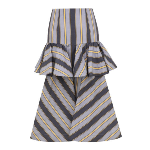 Zimmermann Valiant Peplum Midi Skirt