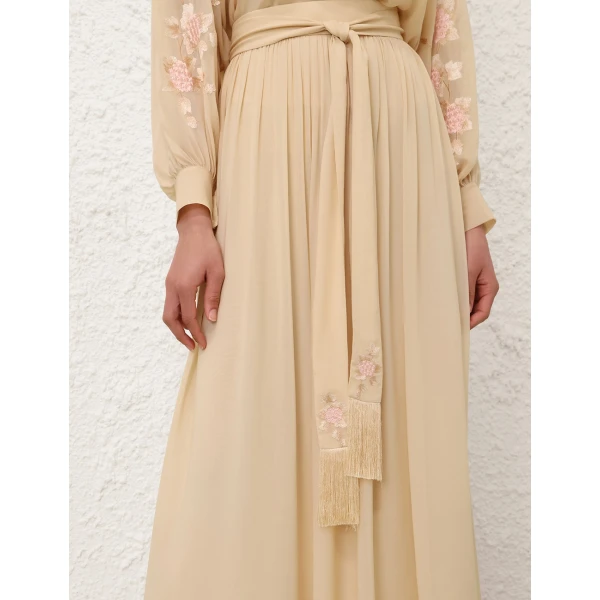 Zimmermann Valiant Sash Midi Skirt, view 5