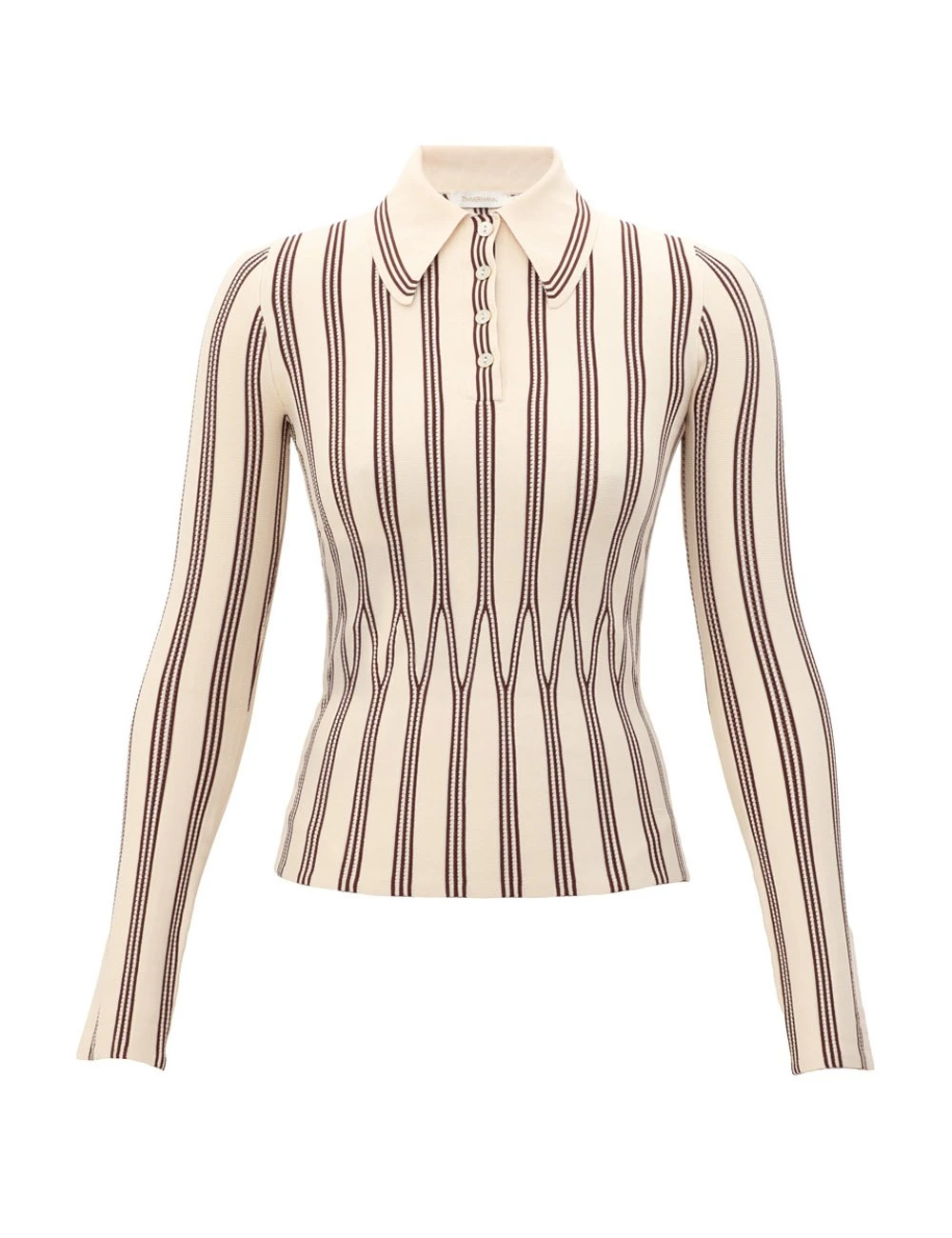 Zimmermann Valiant Striped Polo | Ready to Wear Collection Luxury Shoes Zimmermann Valiant Striped Polo Top