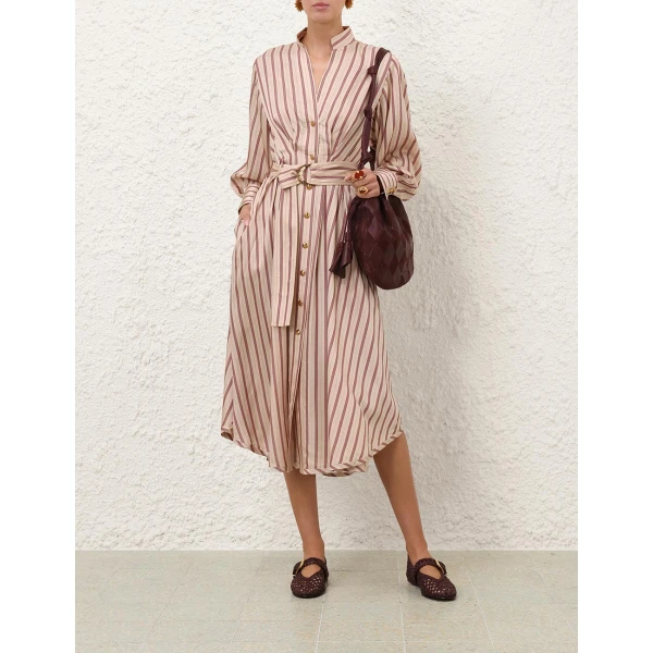 Zimmermann Valiant Tuck Shirt Dress, view 2