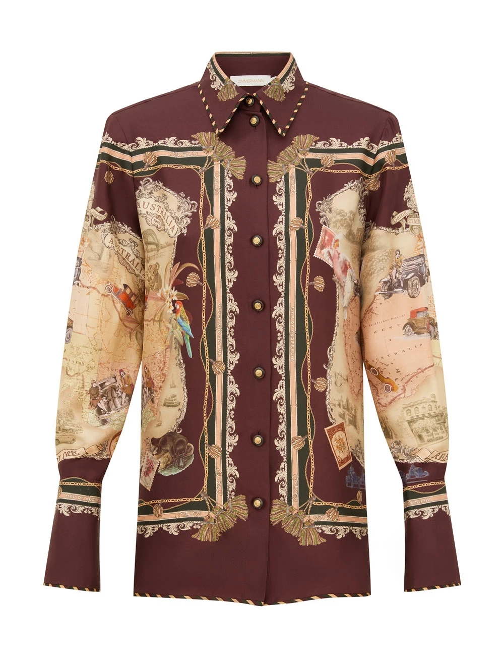 Zimmermann Valiant Twill Shirt | Ready to Wear Collection Luxury Shoes Zimmermann Valiant Twill Shirt