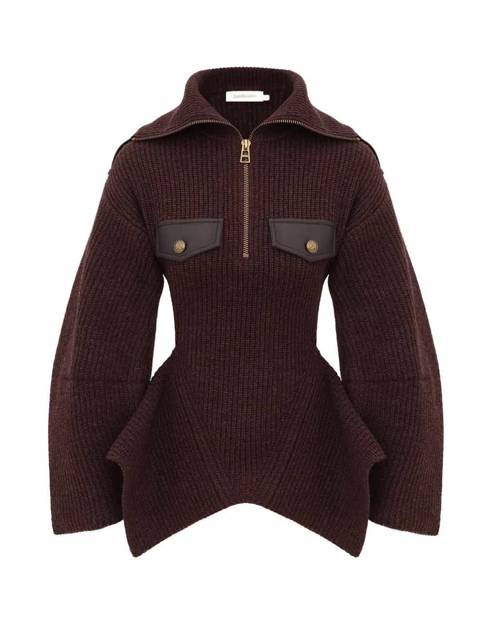 Zimmermann Valiant Utility Sweater | Ready to Wear Collection Luxury Shoes Zimmermann Valiant Utility Sweater
