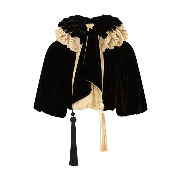 Zimmermann Valiant Velvet Capelet Coat