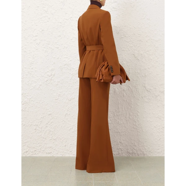 Zimmermann Valiant Wool Belted Blazer, view 4