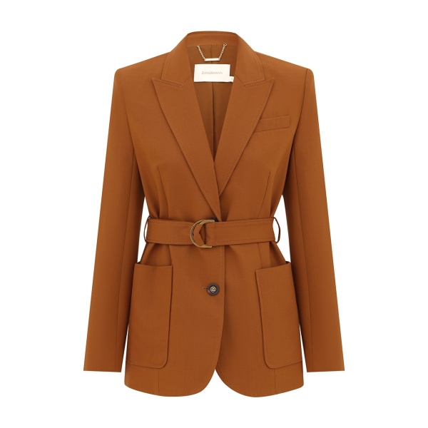 Zimmermann Valiant Wool Belted Blazer