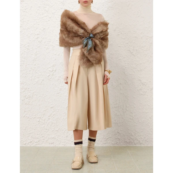 Zimmermann Valiant Wool Buckled Culotte, view 2