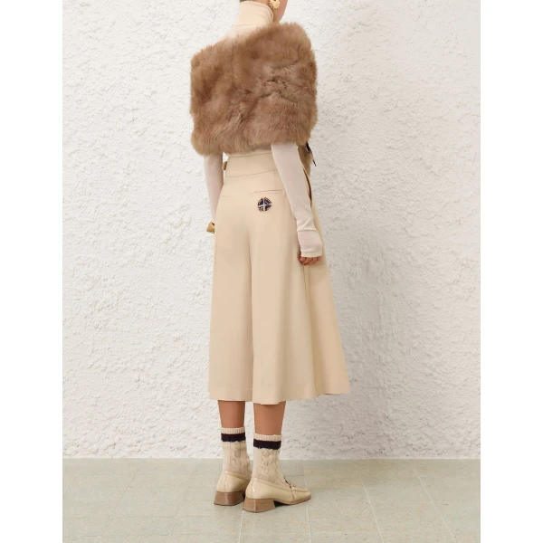 Zimmermann Valiant Wool Buckled Culotte, view 4