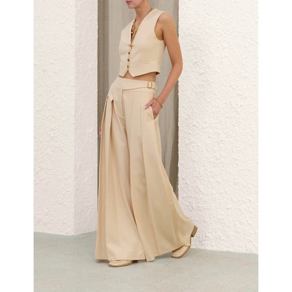Zimmermann Valiant Wool Buckled Pant, view 3