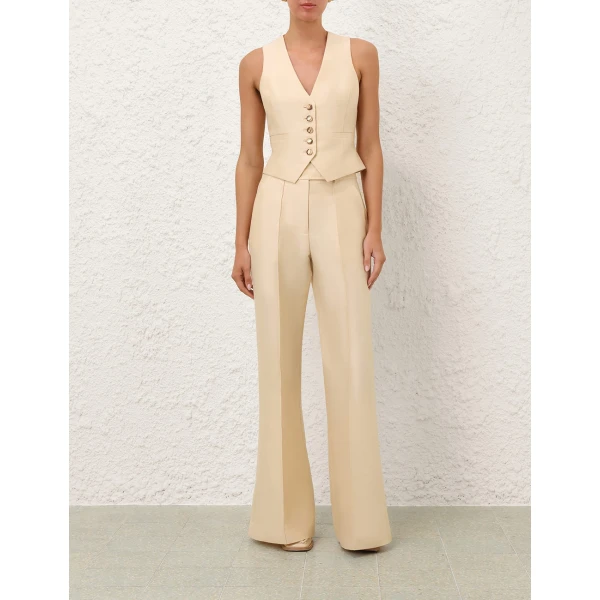 Zimmermann Valiant Wool Silk Flare Pant, view 2