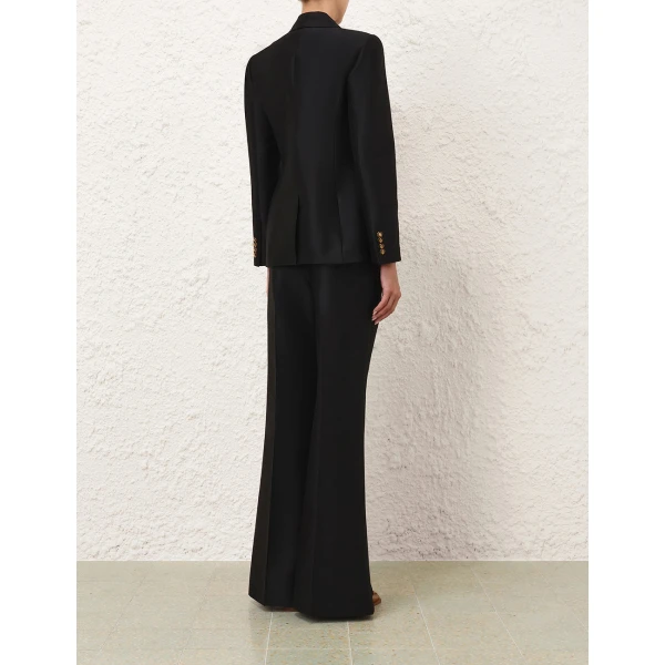 Zimmermann Valiant Wool Silk Flare Pant, view 4