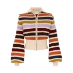 Zimmermann Valiant Wool Striped Bomber | Ready to Wear Collection Luxury Shoes Zimmermann Valiant Wool Striped Bomber Jacket