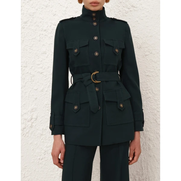 Zimmermann Valiant Wool Utility Jacket, view 2
